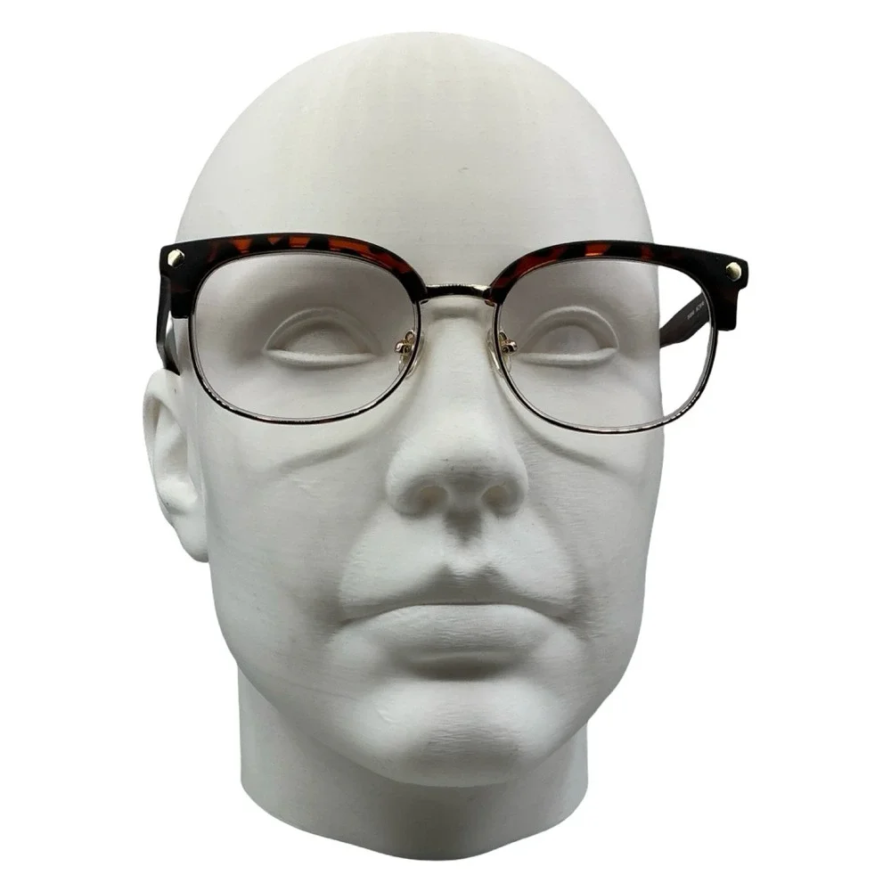 Muse M Classic Tortoise Gold Eyeglasses 35-002043 54-18-145 Square Browline